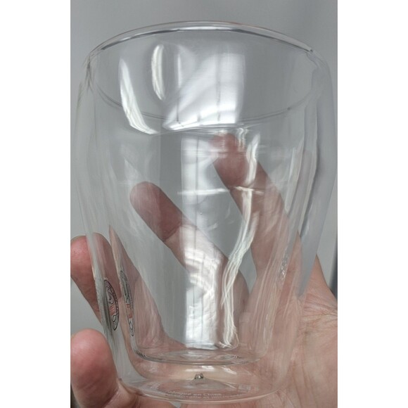 Set Of 3 Starbucks Bodum 2012 8 Oz Double Walled Hand Blown Glass Cup Brand New - Picture 2 of 14